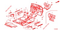 BODENMATTE/ISOLATOR  für Honda CR-V 2.0 S 5 Türen 6 gang-Schaltgetriebe 2017