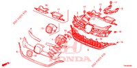 GRILL, VORNE/ZIERLEISTE  für Honda CR-V 2.0 S 5 Türen 6 gang-Schaltgetriebe 2017