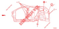 GUMMITUELLE (LATERAL) für Honda CR-V 2.0 S 5 Türen 6 gang-Schaltgetriebe 2017