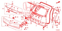 HECKKLAPPENPLATTE(2D)  für Honda CR-V 2.0 S 5 Türen 6 gang-Schaltgetriebe 2017