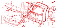 HECKKLAPPENPLATTE(2D)  für Honda CR-V 2.0 S 5 Türen 5 gang automatikgetriebe 2017