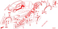 SEITENSCHWELLER ZIERLEISTE/SCHUTZ  für Honda CR-V 2.0 S 5 Türen 5 gang automatikgetriebe 2017