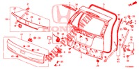 HECKKLAPPENPLATTE(2D)  für Honda CR-V 2.0 ELEGANCE 5 Türen 6 gang-Schaltgetriebe 2018
