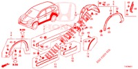 SEITENSCHWELLER ZIERLEISTE/SCHUTZ  für Honda CR-V 2.0 ELEGANCE 5 Türen 6 gang-Schaltgetriebe 2018