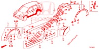 SEITENSCHWELLER ZIERLEISTE/SCHUTZ  für Honda CR-V 2.0 ELEGANCE 5 Türen 5 gang automatikgetriebe 2018