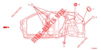 GUMMITUELLE (LATERAL) für Honda CR-V 2.0 ELEGANCE L 5 Türen 6 gang-Schaltgetriebe 2018