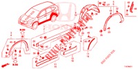 SEITENSCHWELLER ZIERLEISTE/SCHUTZ  für Honda CR-V 2.0 ELEGANCE L 5 Türen 6 gang-Schaltgetriebe 2018