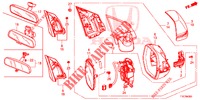 SPIEGEL/SCHIEBEDACH  für Honda CR-V 2.0 ELEGANCE L 5 Türen 6 gang-Schaltgetriebe 2018