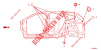 GUMMITUELLE (LATERAL) für Honda CR-V 2.0 EXECUTIVE 5 Türen 6 gang-Schaltgetriebe 2018