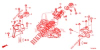 MOTORBEFESTIGUNGEN (2.0L) (MT) für Honda CR-V 2.0 S 5 Türen 6 gang-Schaltgetriebe 2018