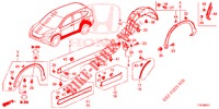 SEITENSCHWELLER ZIERLEISTE/SCHUTZ  für Honda CR-V 2.0 S 5 Türen 6 gang-Schaltgetriebe 2018