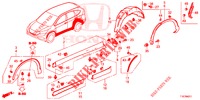 SEITENSCHWELLER ZIERLEISTE/SCHUTZ  für Honda CR-V 2.0 S 5 Türen 5 gang automatikgetriebe 2018