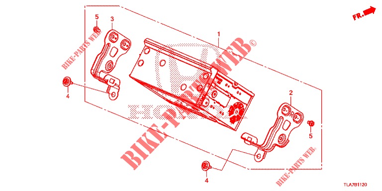 EINBAUSATZ F. RNS2  für Honda CR-V 1.5 BASE 5 Türen 6 gang-Schaltgetriebe 2019
