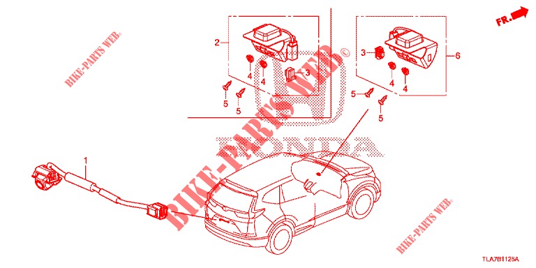 GPS/KAMERA ANTENNE RÜCKANSICHT für Honda CR-V 1.5 BASE 5 Türen 6 gang-Schaltgetriebe 2019