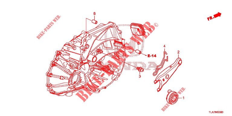 KUPPLUNGSFREIGABE (2WD) für Honda CR-V 1.5 BASE 5 Türen 6 gang-Schaltgetriebe 2019