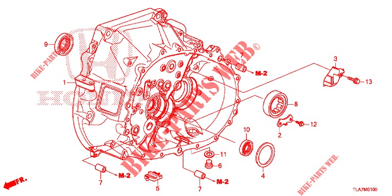 KUPPLUNGSGEHAEUSE (2WD) für Honda CR-V 1.5 BASE 5 Türen 6 gang-Schaltgetriebe 2019