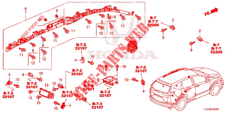 SRS EINHEIT(RH)  für Honda CR-V 1.5 BASE 5 Türen 6 gang-Schaltgetriebe 2019