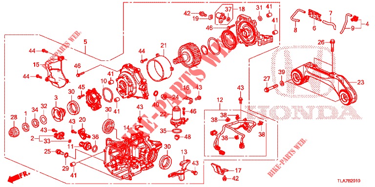 DIFFERENTIAL, HINTEN/FASSUNG  für Honda CR-V 1.5 MID 5 Türen 6 gang-Schaltgetriebe 2019