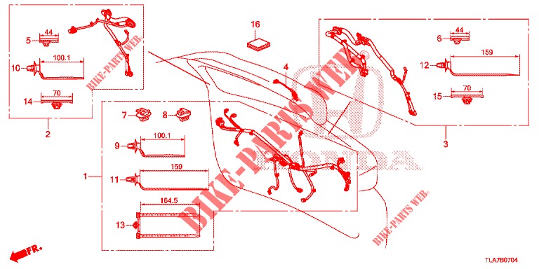 KABELBAUM (5) für Honda CR-V 1.5 MID 5 Türen 6 gang-Schaltgetriebe 2019