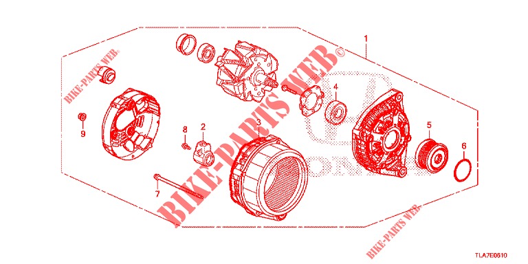 LICHTMASCHINE (DENSO) (1.5L) für Honda CR-V 1.5 MID 5 Türen 6 gang-Schaltgetriebe 2019