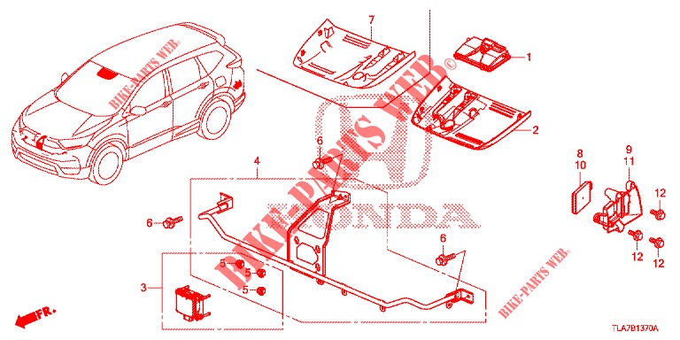 RADAR  für Honda CR-V 1.5 MID 5 Türen 6 gang-Schaltgetriebe 2019