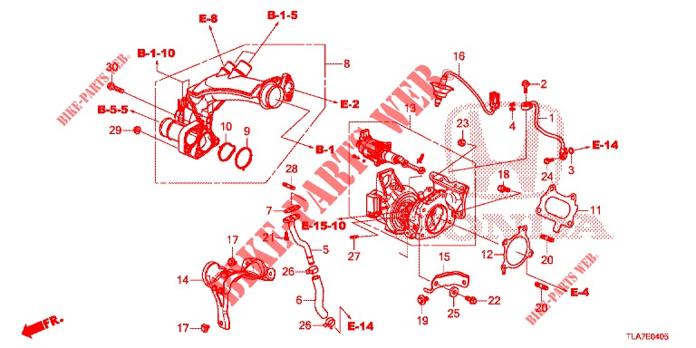 TURBOLADER (1.5L) für Honda CR-V 1.5 MID 5 Türen 6 gang-Schaltgetriebe 2019