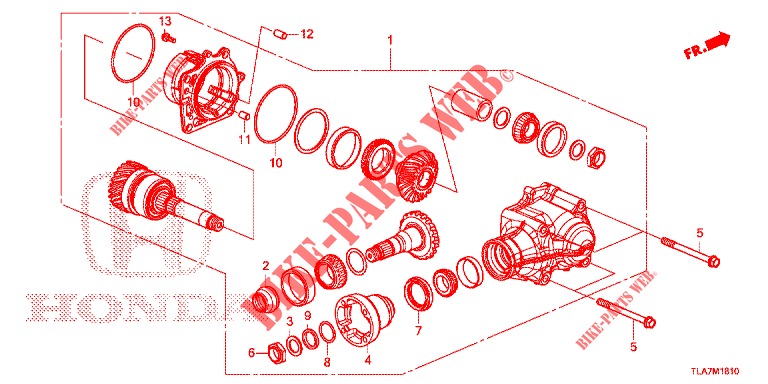 UEBERFUEHRUNG (4WD) für Honda CR-V 1.5 MID 5 Türen 6 gang-Schaltgetriebe 2019