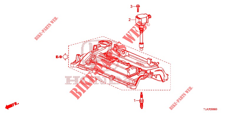 STOPFENOEFFNUNGS SPULE (1.5L) für Honda CR-V 1.5 MID 5 Türen vollautomatische 2019
