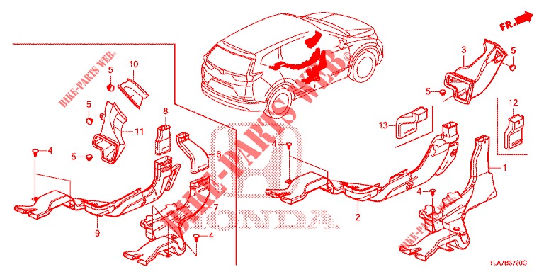 ZULEITUNGSROHR/ENTLUEFTUNGSROHR  für Honda CR-V 1.5 MID 5 Türen vollautomatische 2019