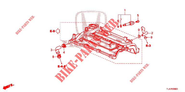 PCV ROHR (1.5L) für Honda CR-V 1.5 TOP 5 Türen vollautomatische 2019