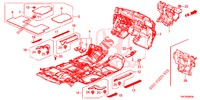 BODENMATTE/ISOLATOR  für Honda CR-V DIESEL 1.6 COMFORT 5 Türen 6 gang-Schaltgetriebe 2014