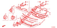 GRILL, VORNE/ZIERLEISTE  für Honda CR-V DIESEL 1.6 COMFORT 5 Türen 6 gang-Schaltgetriebe 2014