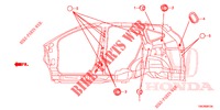 GUMMITUELLE (LATERAL) für Honda CR-V DIESEL 1.6 COMFORT 5 Türen 6 gang-Schaltgetriebe 2014