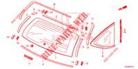 HECKFENSTER/HINTERES SEITENFENSTER  für Honda CR-V DIESEL 1.6 COMFORT 5 Türen 6 gang-Schaltgetriebe 2014