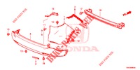 HINTERER STOSSFAENGER  für Honda CR-V DIESEL 1.6 COMFORT 5 Türen 6 gang-Schaltgetriebe 2014