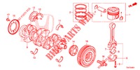 KURBELWELLE/KOLBEN (DIESEL) (1.6L) für Honda CR-V DIESEL 1.6 COMFORT 5 Türen 6 gang-Schaltgetriebe 2014