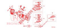 SCHLIESSZYLINDER KOMPONENTEN  für Honda CR-V DIESEL 1.6 COMFORT 5 Türen 6 gang-Schaltgetriebe 2014