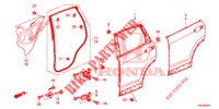 TUERBLECHE, HINTEN(4D)  für Honda CR-V DIESEL 1.6 ELEGANCE 5 Türen 6 gang-Schaltgetriebe 2014