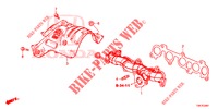AUSPUFFKRUEMMER (DIESEL) (1.6L) für Honda CR-V DIESEL 1.6 EXECUTIVE NAVI 5 Türen 6 gang-Schaltgetriebe 2014