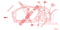 GUMMITUELLE (LATERAL) für Honda CR-V DIESEL 1.6 EXECUTIVE NAVI 5 Türen 6 gang-Schaltgetriebe 2014