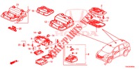 INNENLEUCHTE  für Honda CR-V DIESEL 1.6 EXECUTIVE NAVI 5 Türen 6 gang-Schaltgetriebe 2014