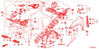 KOTFLUEGEL, VORNE  für Honda CR-V DIESEL 1.6 EXECUTIVE NAVI 5 Türen 6 gang-Schaltgetriebe 2014