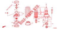 STOSSDAEMPFER HINTEN  für Honda CR-V DIESEL 1.6 EXECUTIVE NAVI 5 Türen 6 gang-Schaltgetriebe 2014