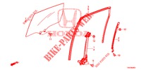 TUERFENSTER, HINTEN/REGLER  für Honda CR-V DIESEL 1.6 EXECUTIVE NAVI 5 Türen 6 gang-Schaltgetriebe 2014
