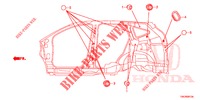 GUMMITUELLE (LATERAL) für Honda CR-V DIESEL 2.2 COMFORT 5 Türen 6 gang-Schaltgetriebe 2014