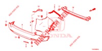 HINTERER STOSSFAENGER  für Honda CR-V DIESEL 2.2 COMFORT 5 Türen 6 gang-Schaltgetriebe 2014