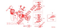 SCHLIESSZYLINDER KOMPONENTEN  für Honda CR-V DIESEL 2.2 COMFORT 5 Türen 6 gang-Schaltgetriebe 2014