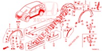 SEITENSCHWELLER ZIERLEISTE/SCHUTZ  für Honda CR-V DIESEL 2.2 COMFORT 5 Türen 6 gang-Schaltgetriebe 2014