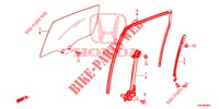 TUERFENSTER, HINTEN/REGLER  für Honda CR-V DIESEL 2.2 COMFORT 5 Türen 6 gang-Schaltgetriebe 2014