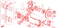 VORDERRADBREMSE (1) für Honda CR-V DIESEL 2.2 COMFORT 5 Türen 6 gang-Schaltgetriebe 2014